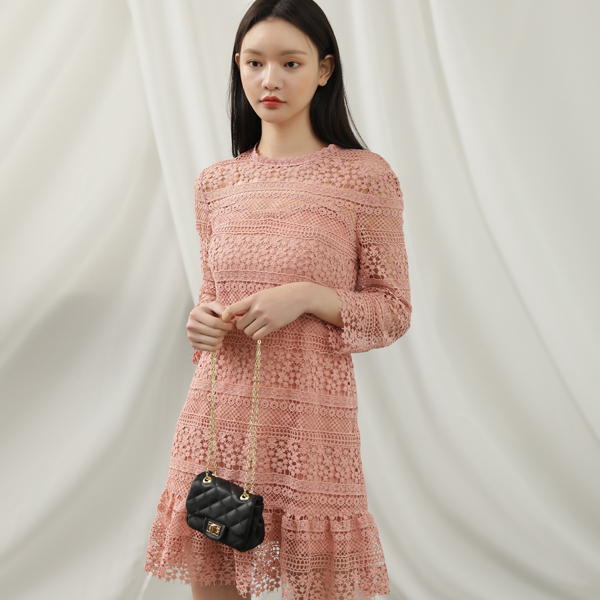 (OP-4004) Spring Lace Dress