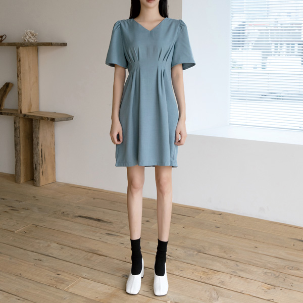 (OP-5278)Modern silhouette mini dress