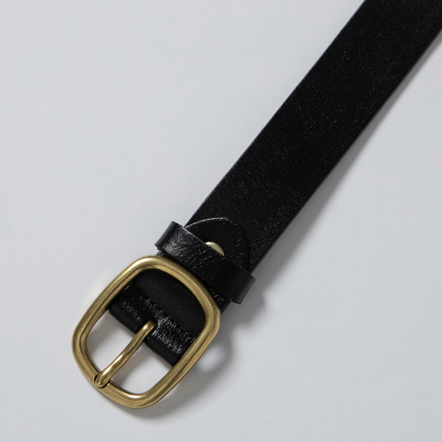 (X-BT-0007)REAL LEATHER GOLD BUCKLE BELT