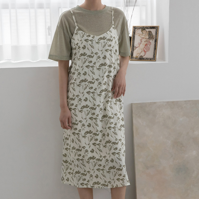 (OP-5622) Floral Sleeveless Dress