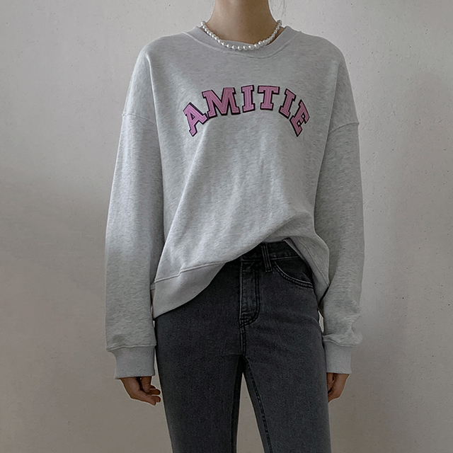 (T-6024)Amittier Overfit Sweatshirt T-shirt