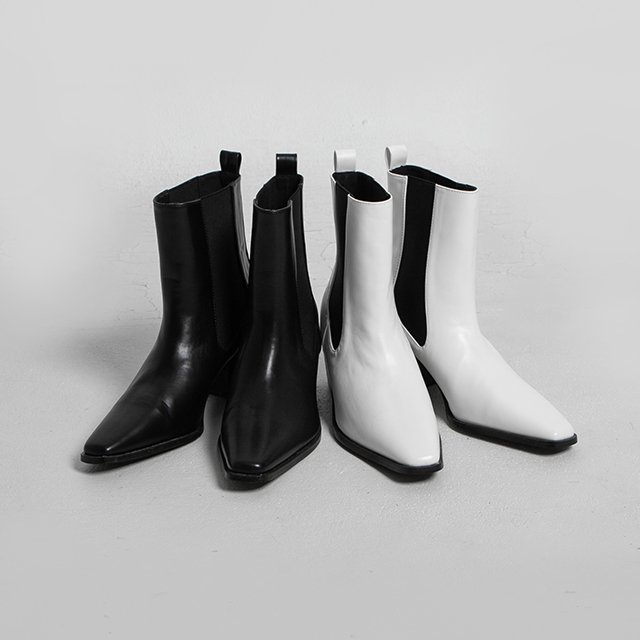 (SH-3297)Pointed Toe Chelsea Boots