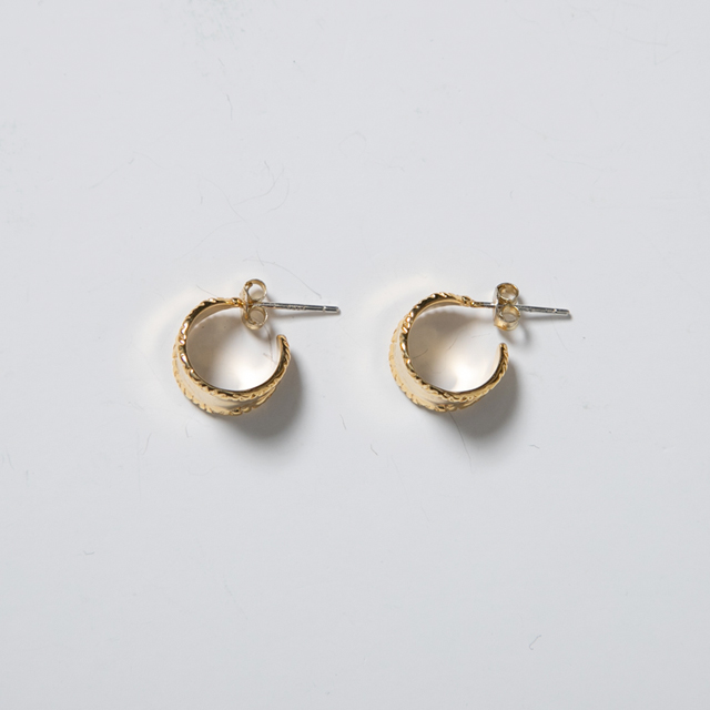 (ZE-1554)Silver Classic Hoop Earrings