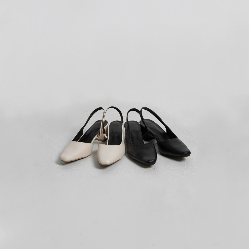 (SH-3322)Daily middle heel slingback
