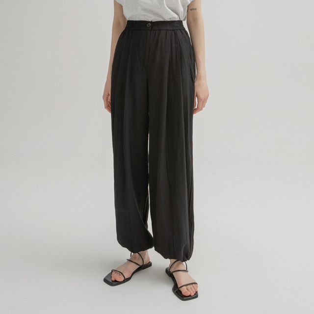 (PT-5222)Summer Wrinkle Two-Way String Pants