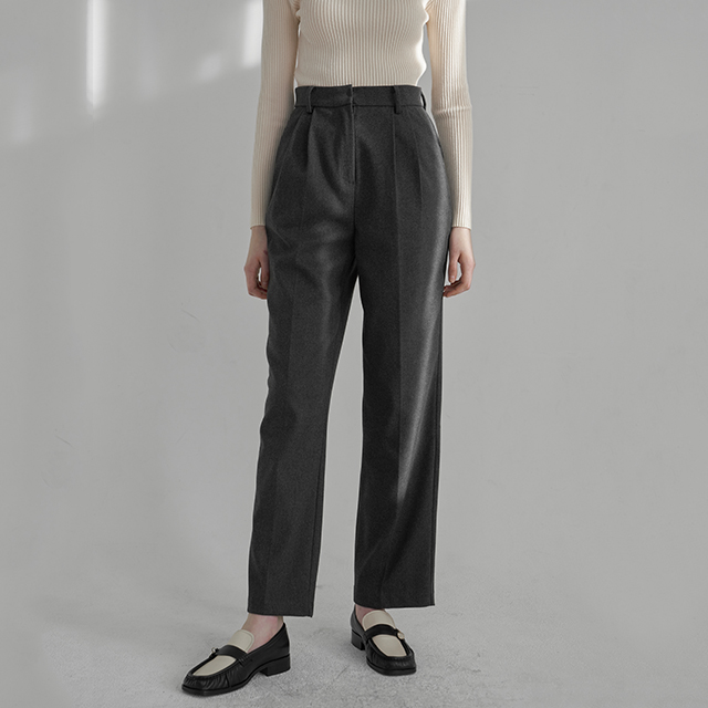 (PT-5356)Warm Touch Classic Tapered Pants