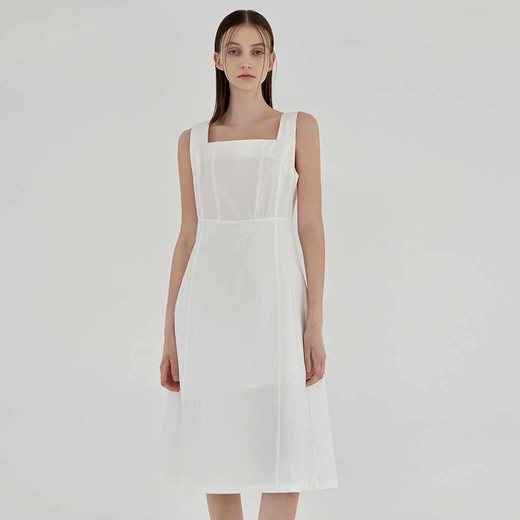 (OP-6087)Modern Square Neckline Dress