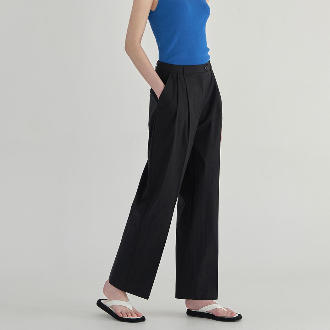 (PT-5411) French Double Tuck Wide Pants