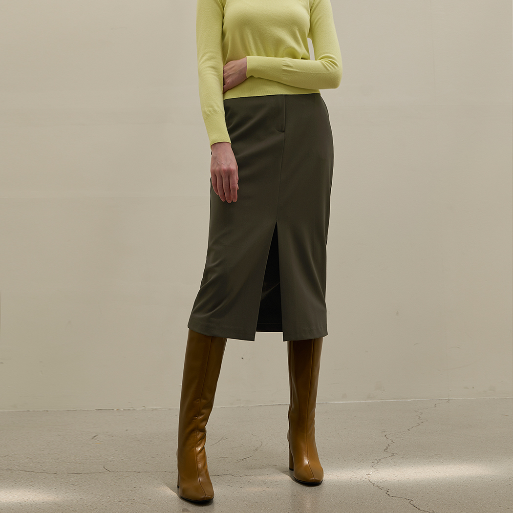 (SK-4822)Minimal Slacks Maxi Skirt