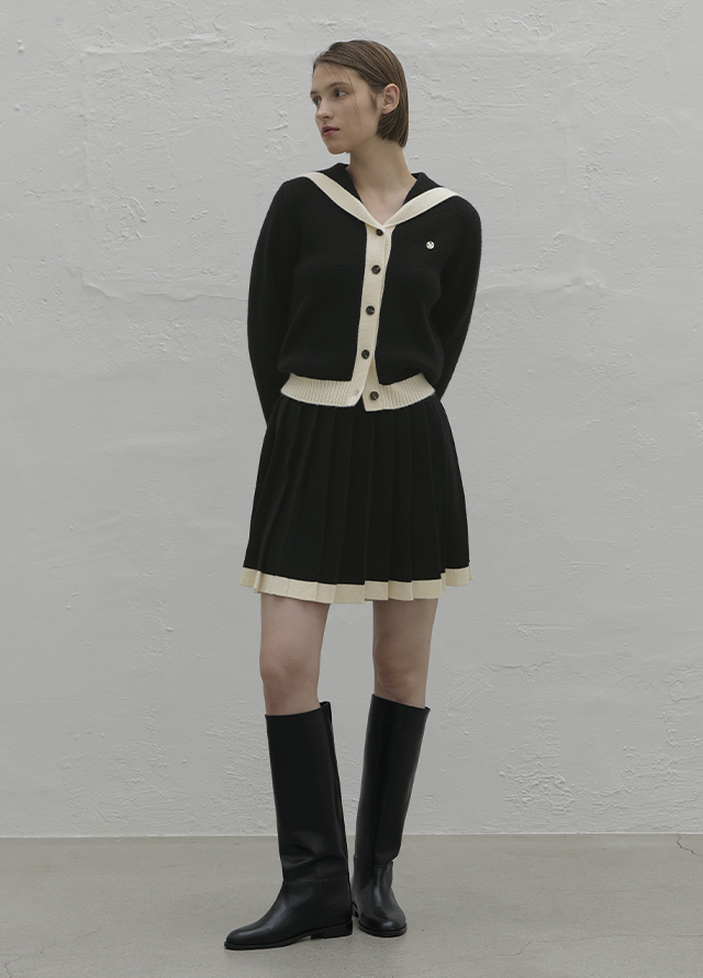 (CD-2088)Sienna Setup Sailor Collar Cardigan Korea
