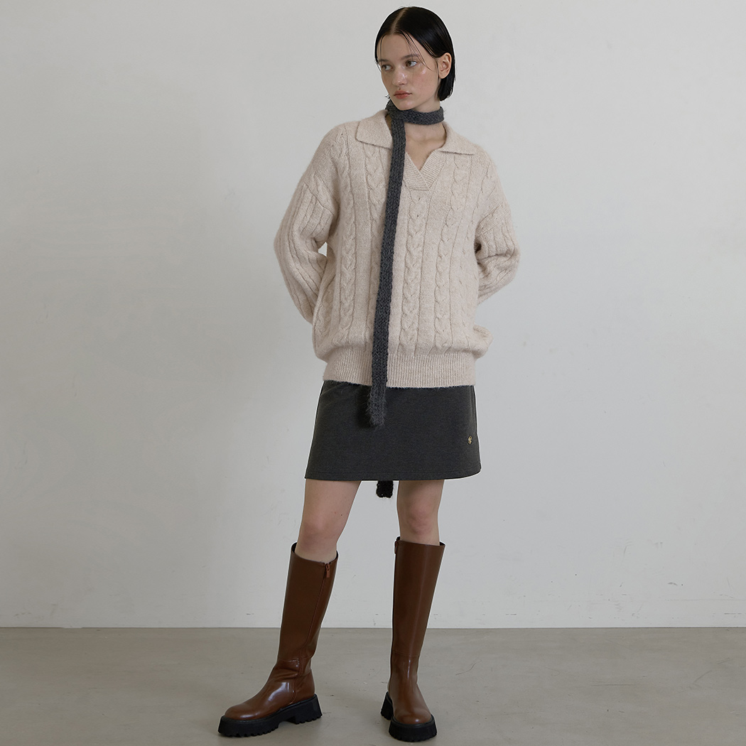 (SK-4914)Warm Touch Mini Skirt