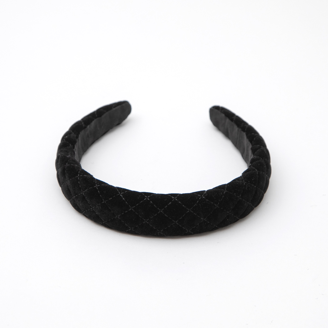 (HC-0035)Quilted velvet hairband Korea