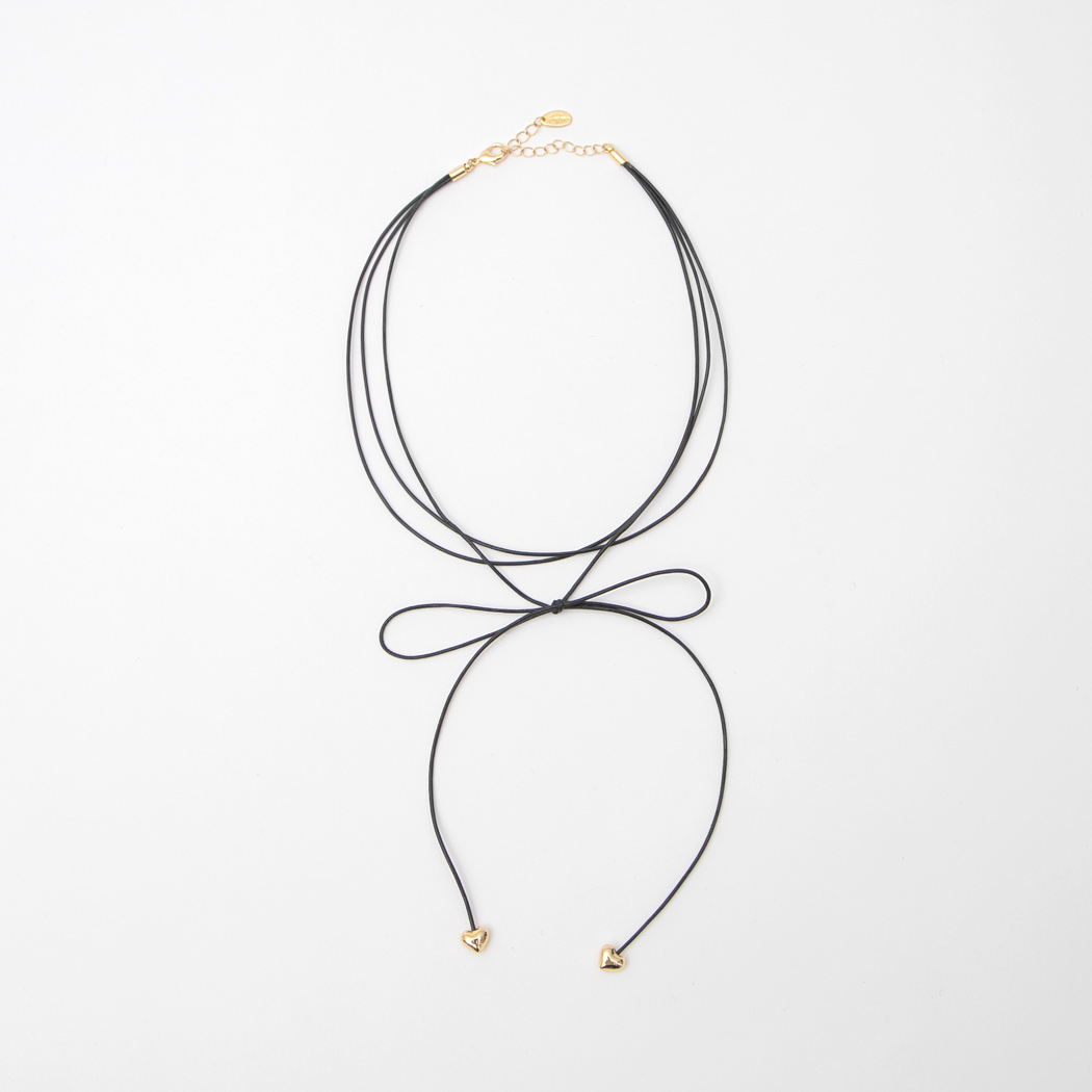 (N-851)Mini Heart Layer Necklace Korea