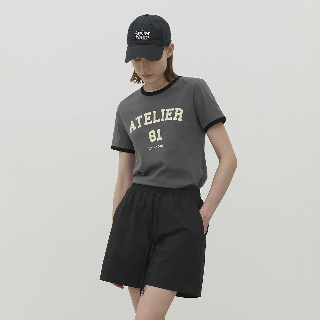(T-6806)ATELIER NUMBERING COLOR TEE
