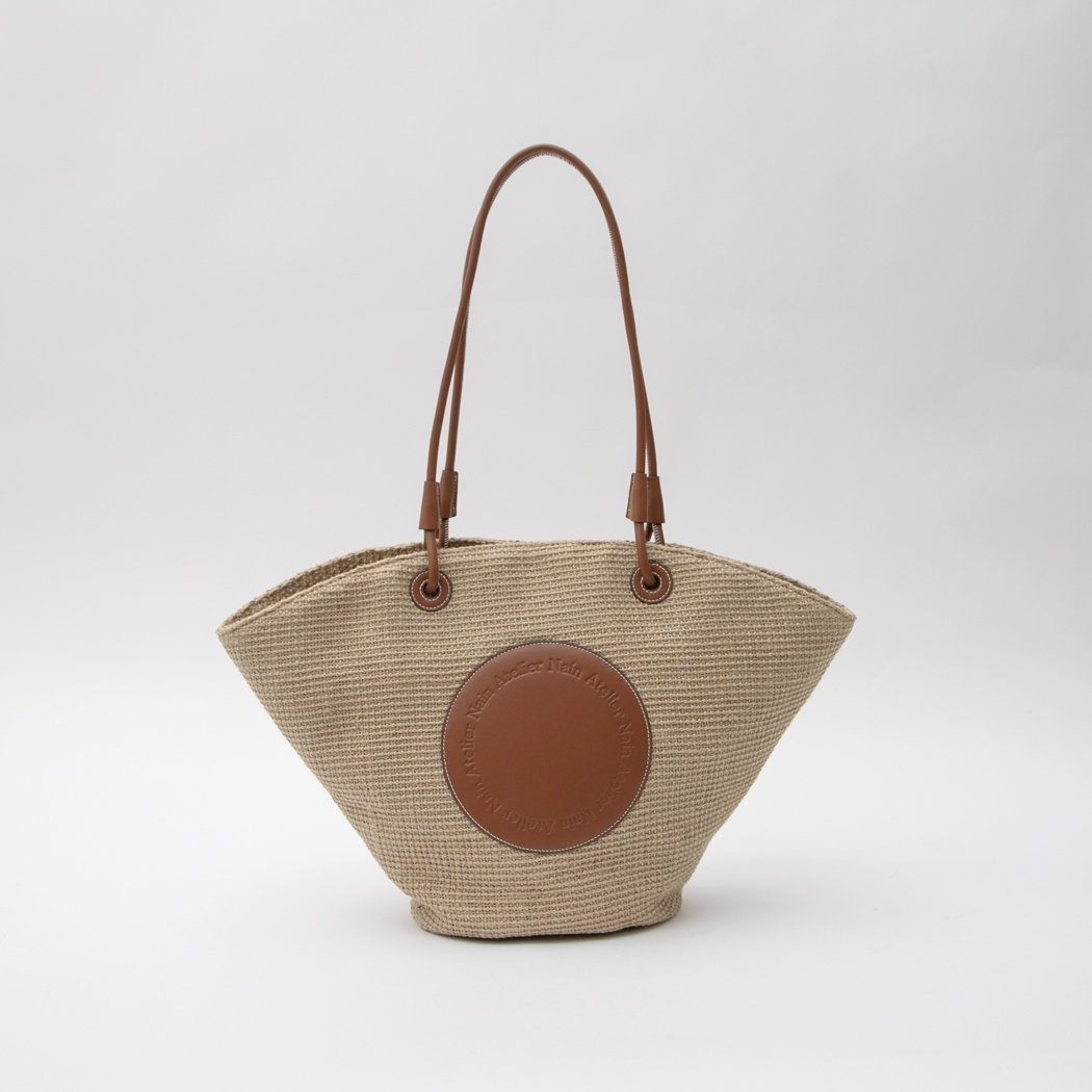 (B-2427)ATELIER RATTAN SHOPPER BAG