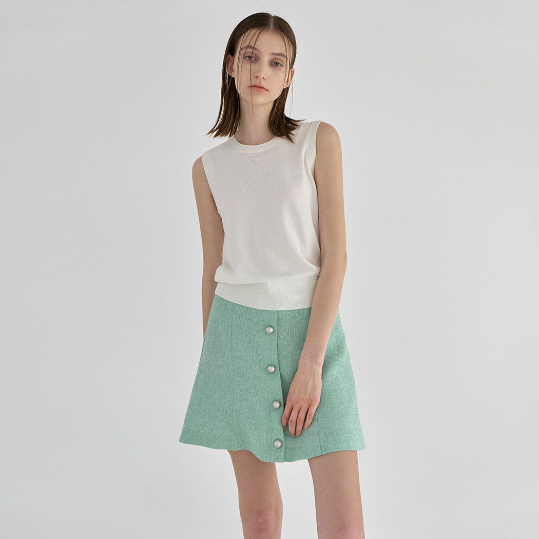 (SK-4777)Giselle Setup Tweed Mini Skirt
