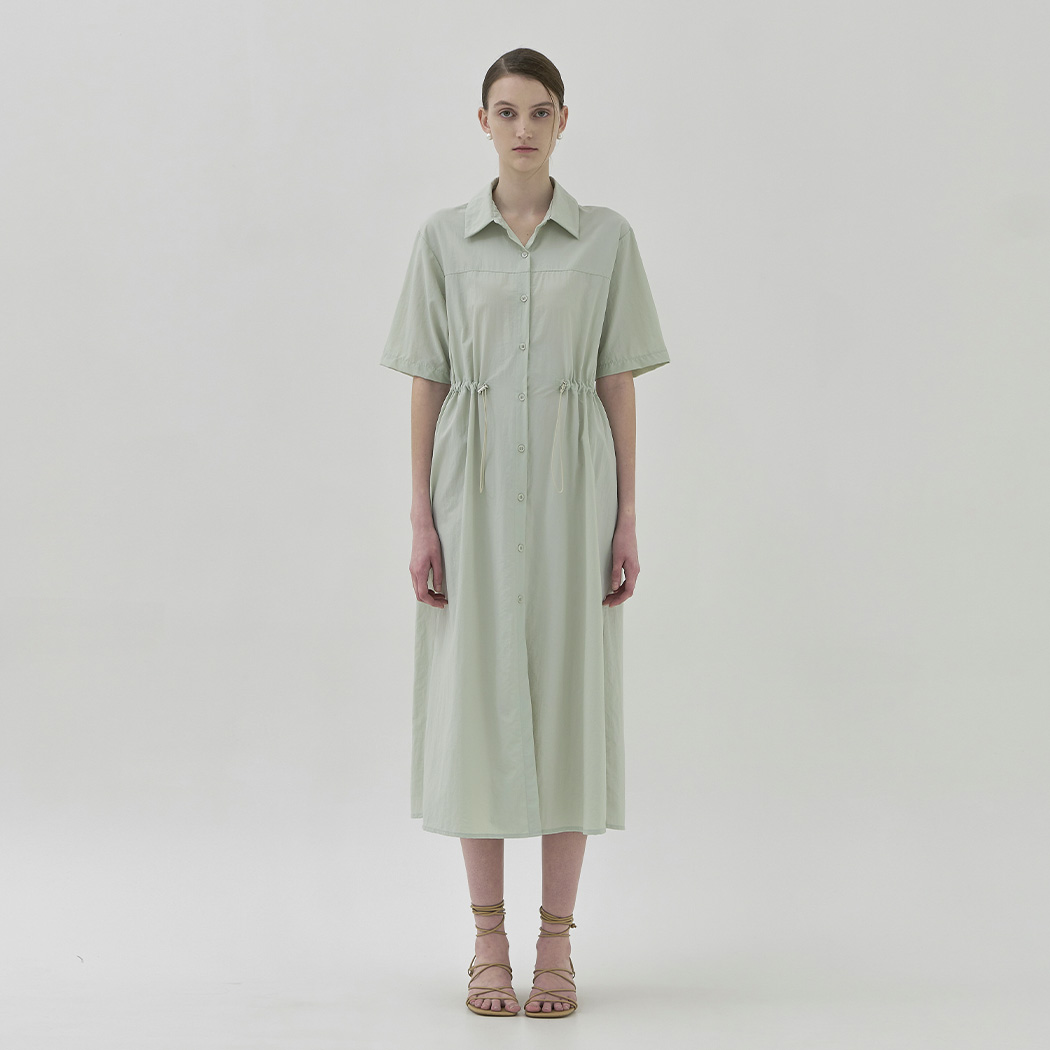 (OP-6126) String Robe Shirt Dress