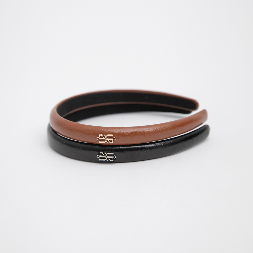 (HC-0042)LEATHER HAIR BAND