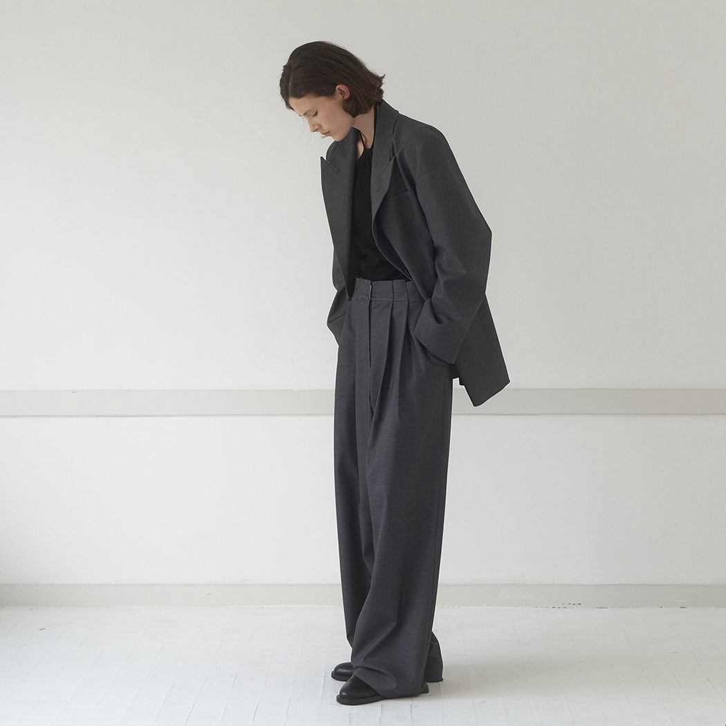 (PT-5588)LOE SET-UP WIDE PANTS