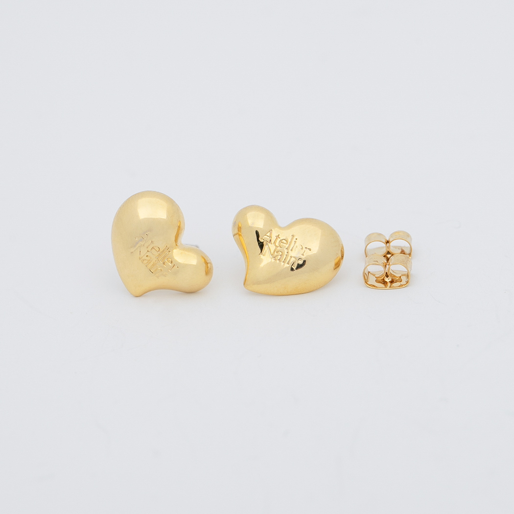 (E-1594)VOLUME HEART EARRING