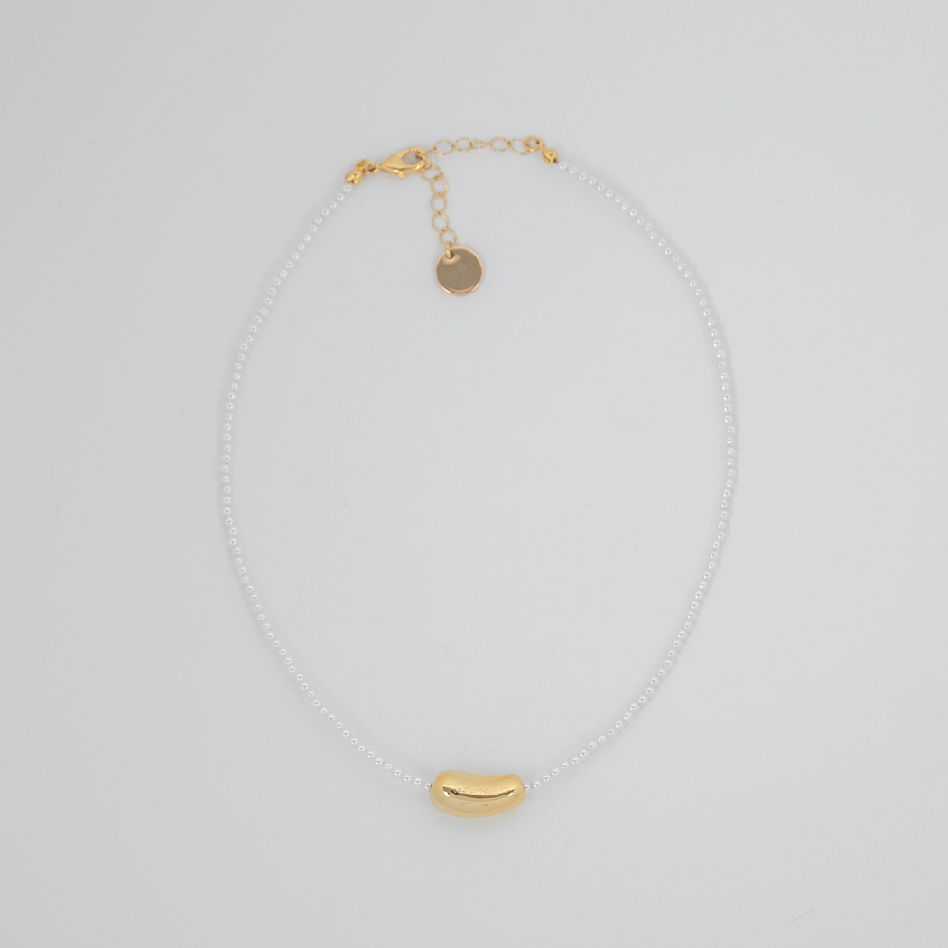 (N-865)PEBBLE MIX PEARL NECKLACE