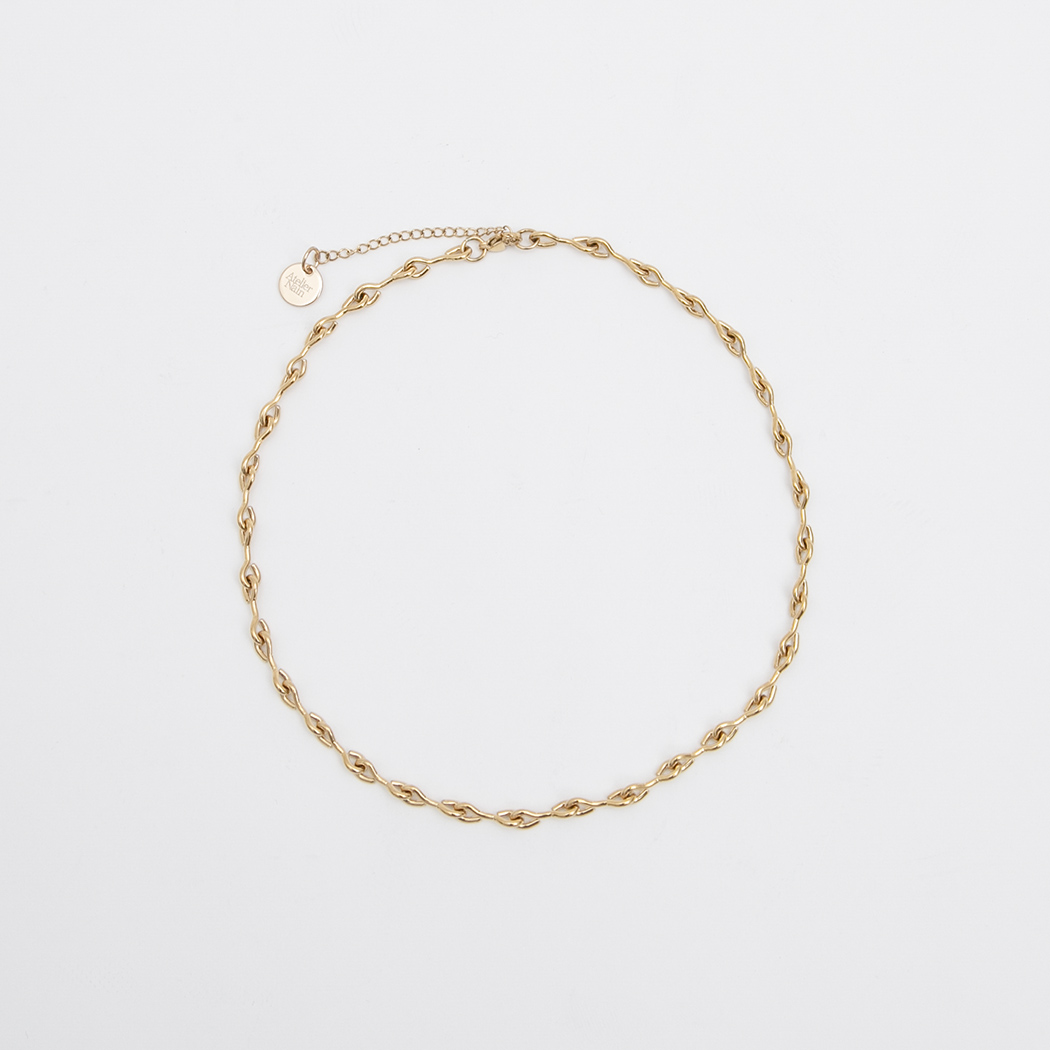 (N-866)PEANUT CHAIN NECKLACE