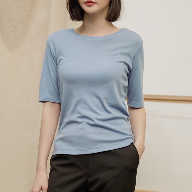 (T-4400) Slim Rayon Tee