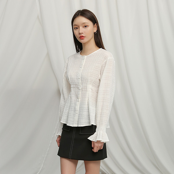 (BL-3095) Natural Volume Blouse
