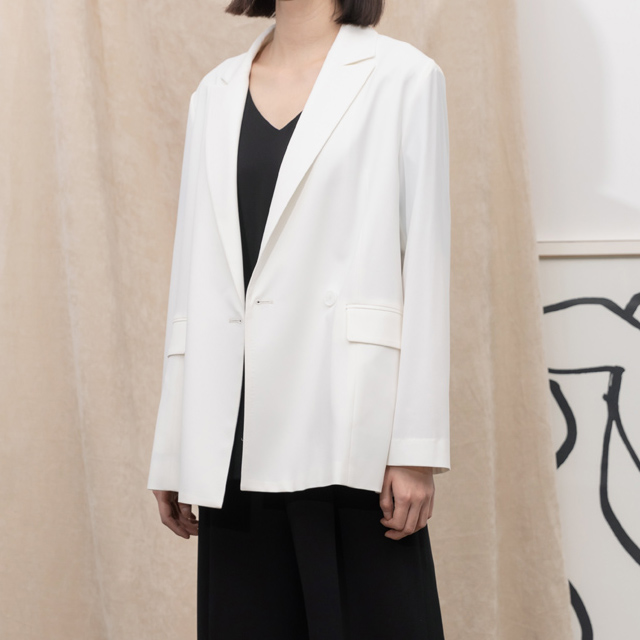 (JK-1895)Basic Side Slit Jacket