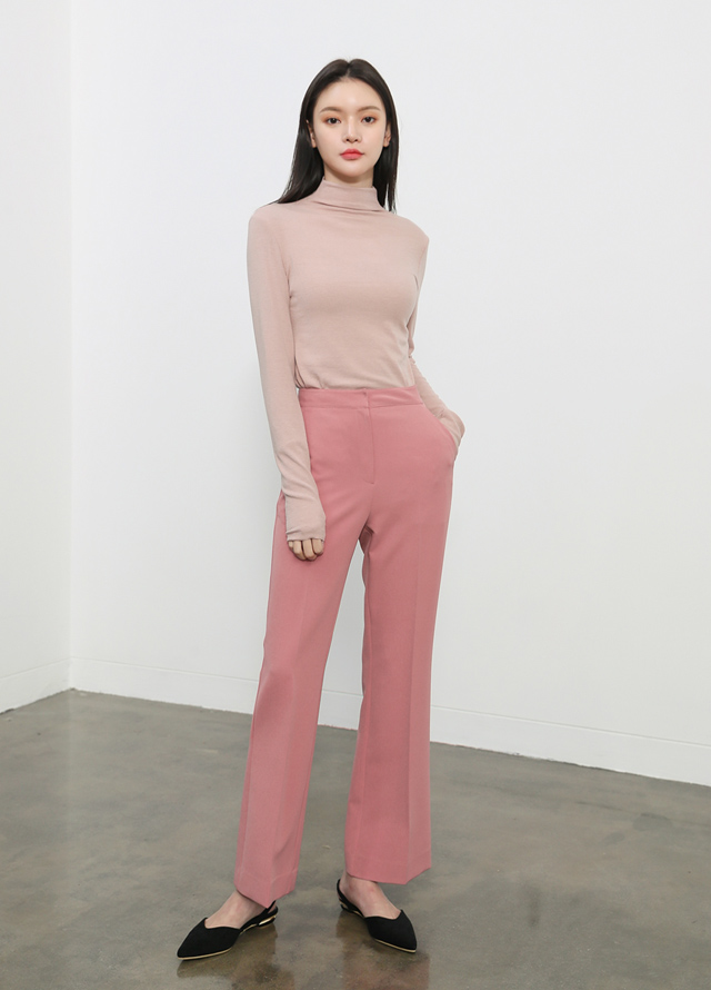 (B-1900) Circle Strap Leather Bag Korea