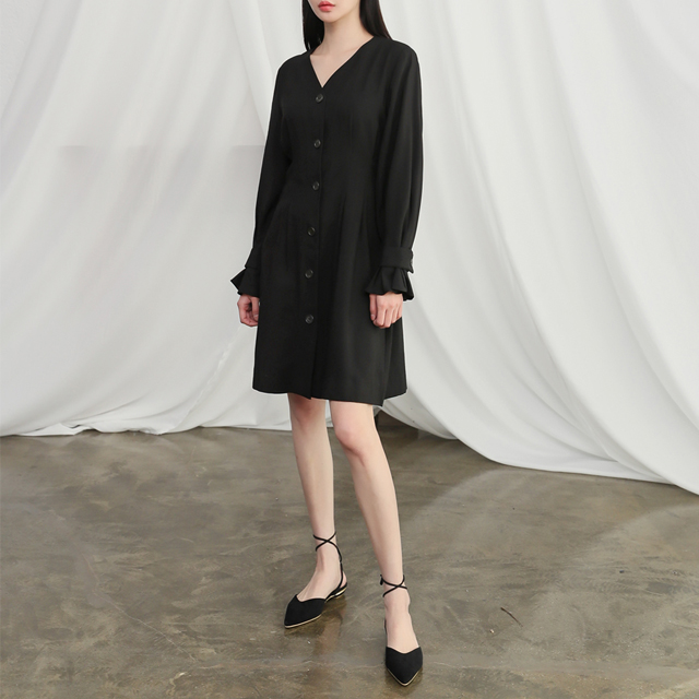 (OP-3995)Slim flare one-piece S