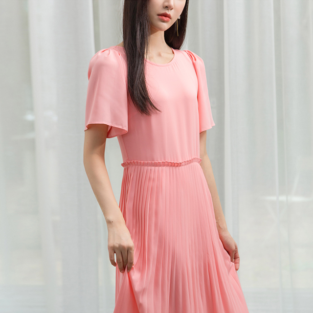 (OP-4119) Pleated long one-piece