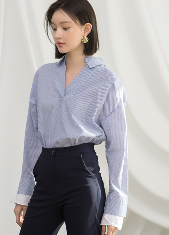 (PT-4667)N Signature PT002-Span Daily Slim Pants Korea