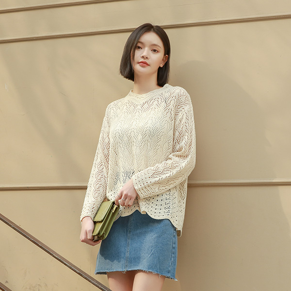 (T-4637) Lace Skashi Loose Knit