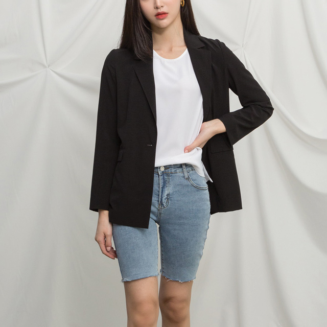 (JK-1941) One Button Single Jacket