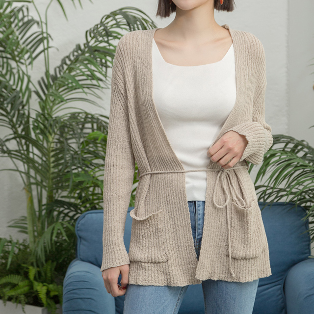 (CD-1292) Cool Golji Strap Cardigan S