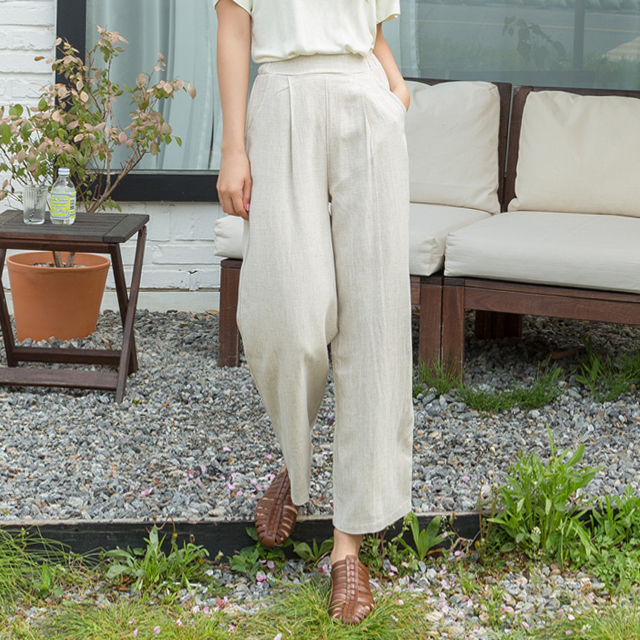 (PT-3708) Wide Pocket Banding Pants