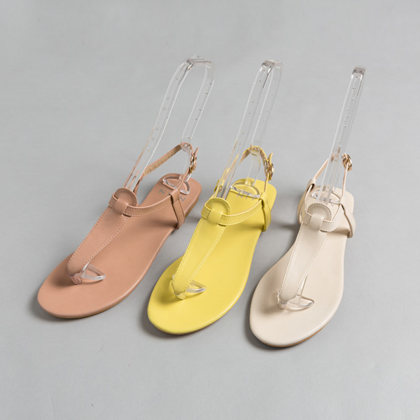 (SH-2706) Simple Flat Strap Sandals
