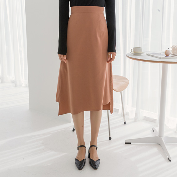 (SK-3472)Midi Unbalanced Team Skirt