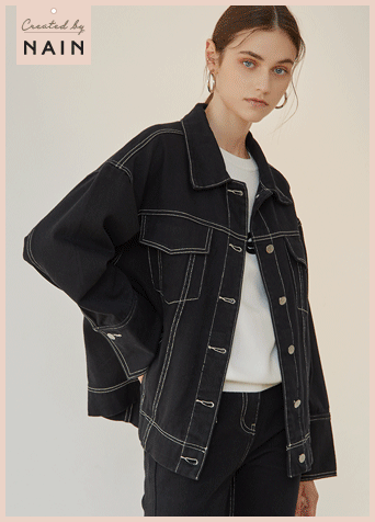 (T-4949) Typing to Line Lettering Tee Korea