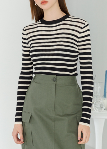 (JK-2033) Stitch Point Set-up Denim Jacket Korea