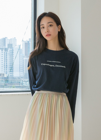 (JK-2033) Stitch Point Set-up Denim Jacket Korea