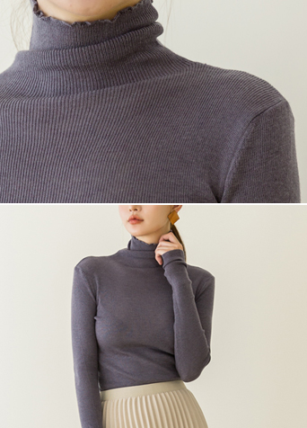 (SK-3603) Tweed Check Flare Skirt Korea