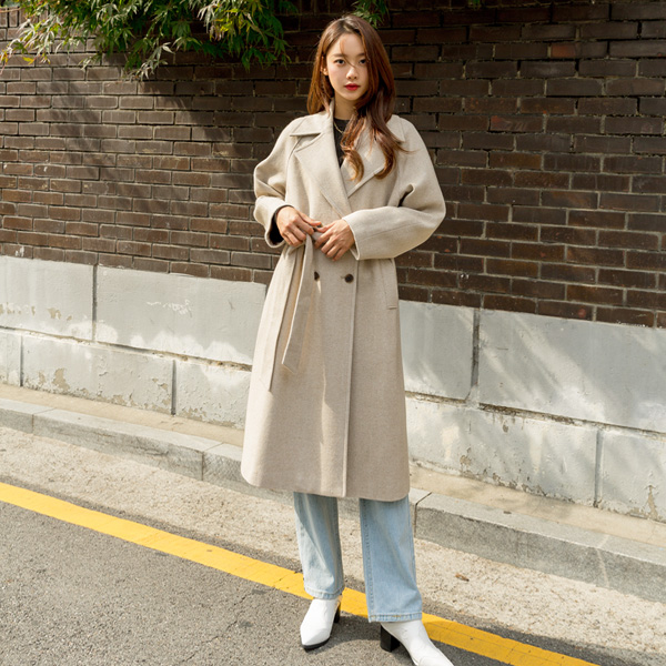 (CT-1225) Raglan Big Collar Coat S