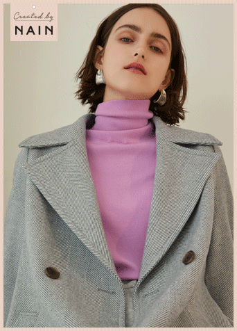 (PT-3855) Wool Herringbone Long Wide Pants Korea