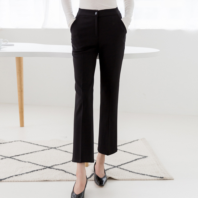 (PT-3946)N Signature PT017-Daily Warm Semi Bootcut Pants