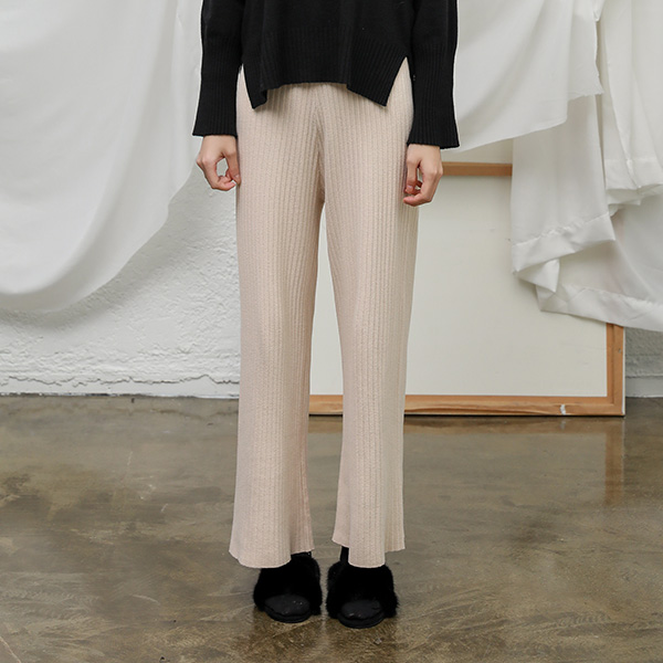 (PT-3916)Soft Slim Knit Pants