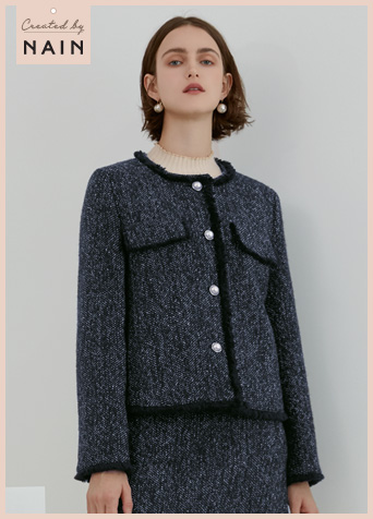 (SK-3533)Multi Tweed Set-up Mini Skirt Korea