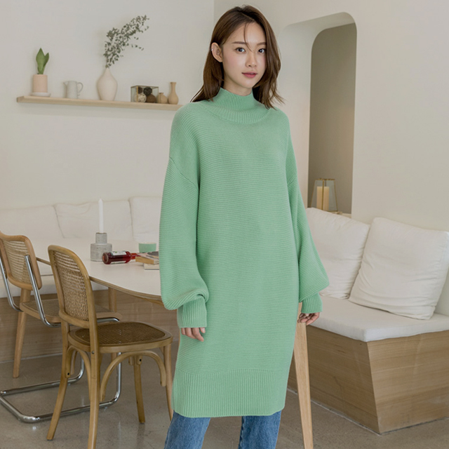 (OP-4680)Volume embossed knit one-piece