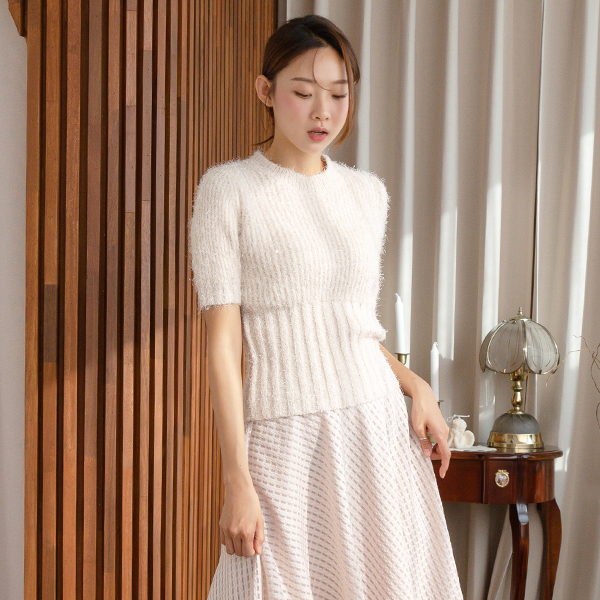 (T-5001) Shine Metal Knit